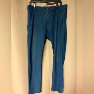 Lululemon Commission Slim-Fit Pants In Blue 33x30 Stretch Fabric